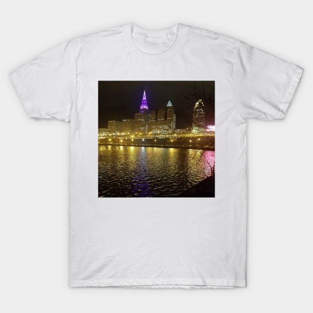 Tower City Purple T-Shirt by sarahkathart90